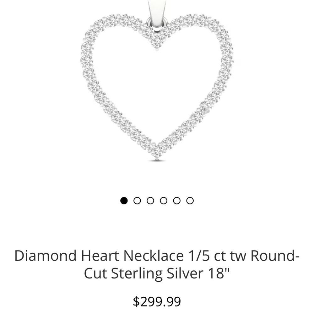 Kay jewelers diamond heart necklace